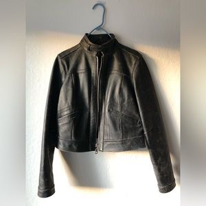 Moto leather jacket